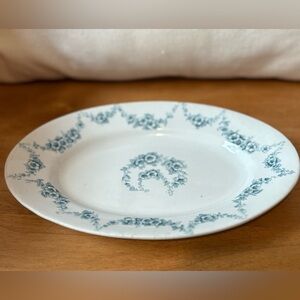 rare antique 1890s John Maddock & Sons ironstone Heumann 8” oval dish